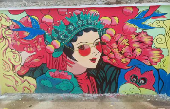 建宁墙体彩绘-网红墙