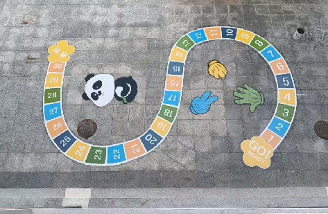 建宁地面游戏彩绘