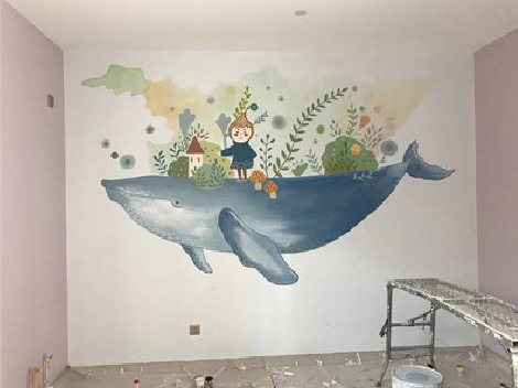 建宁手绘墙的特点及优势。